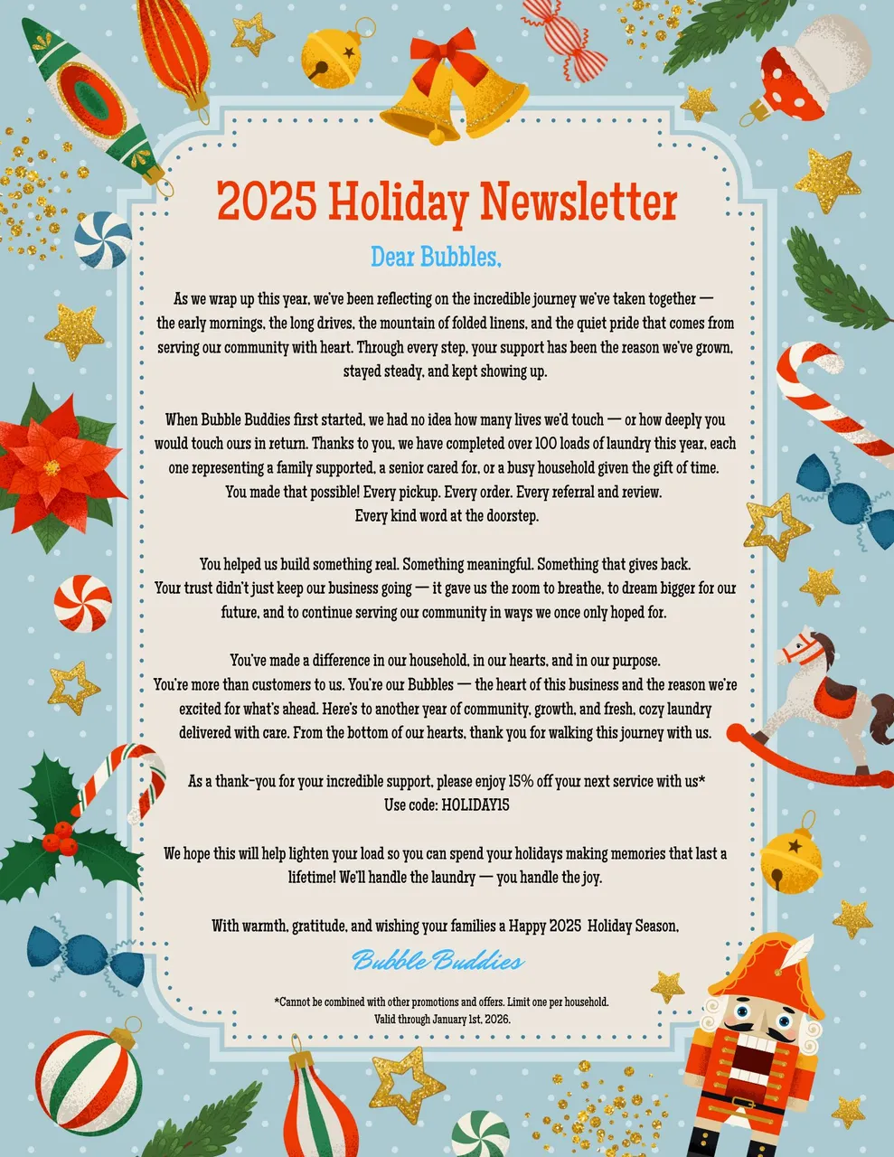 2025 Holiday Newsletter
